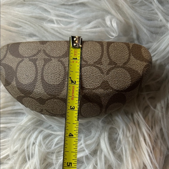 Coach Sunglasses case Khaki & Tan Hard Shell - Picture 10 of 13